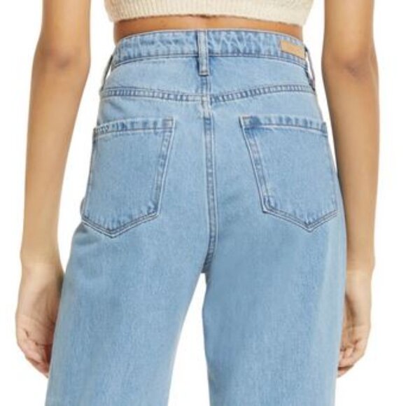 BLANK NYC Baxter Rib Cage Ripped High Waist Crop Five Pocket Jeans Size 25 - Picture 1 of 12